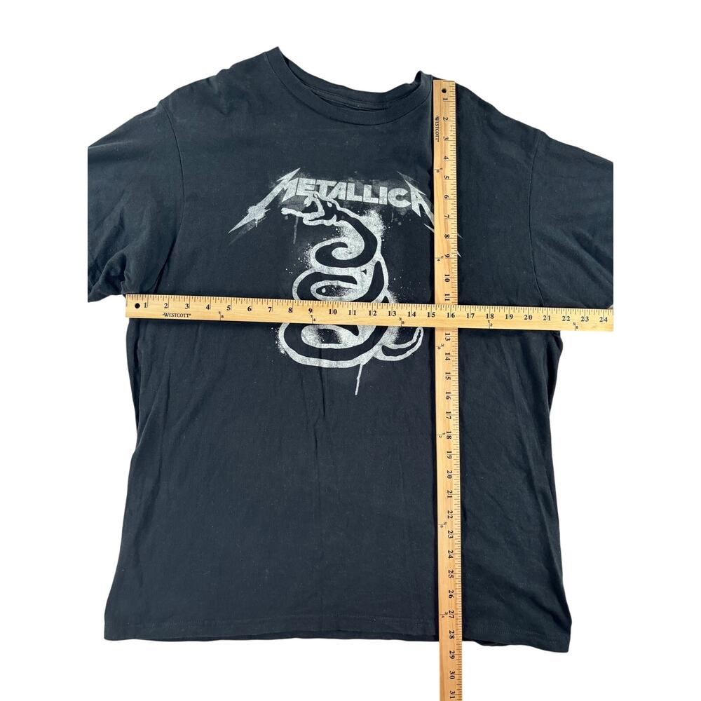 Metallica The Black Album Mens / Unisex Graphic Band T-Shirt - Black - XL - Picture 4 of 5